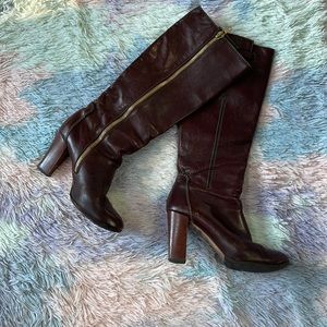 Chloé Tall Brown leather Boots size 8